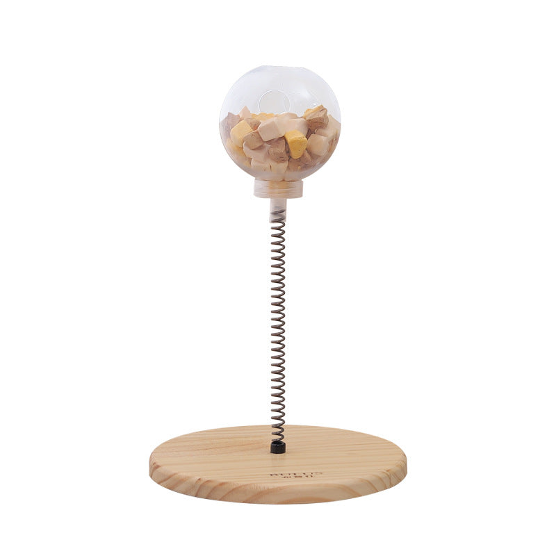 Wooden Interactive Cat Feeder Toy